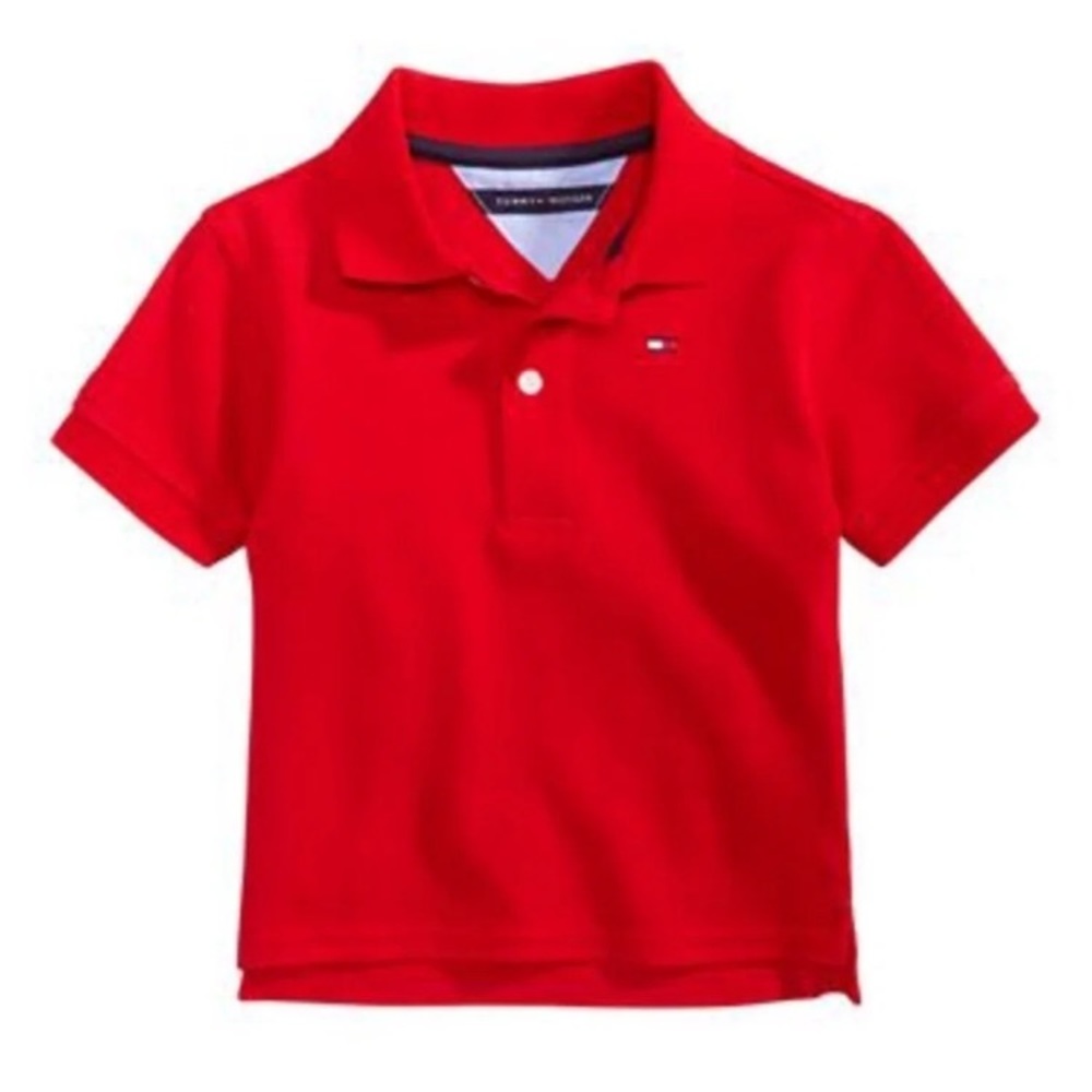 tommy hilfiger red polo 18-24 months